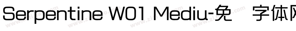 Serpentine W01 Mediu字体转换